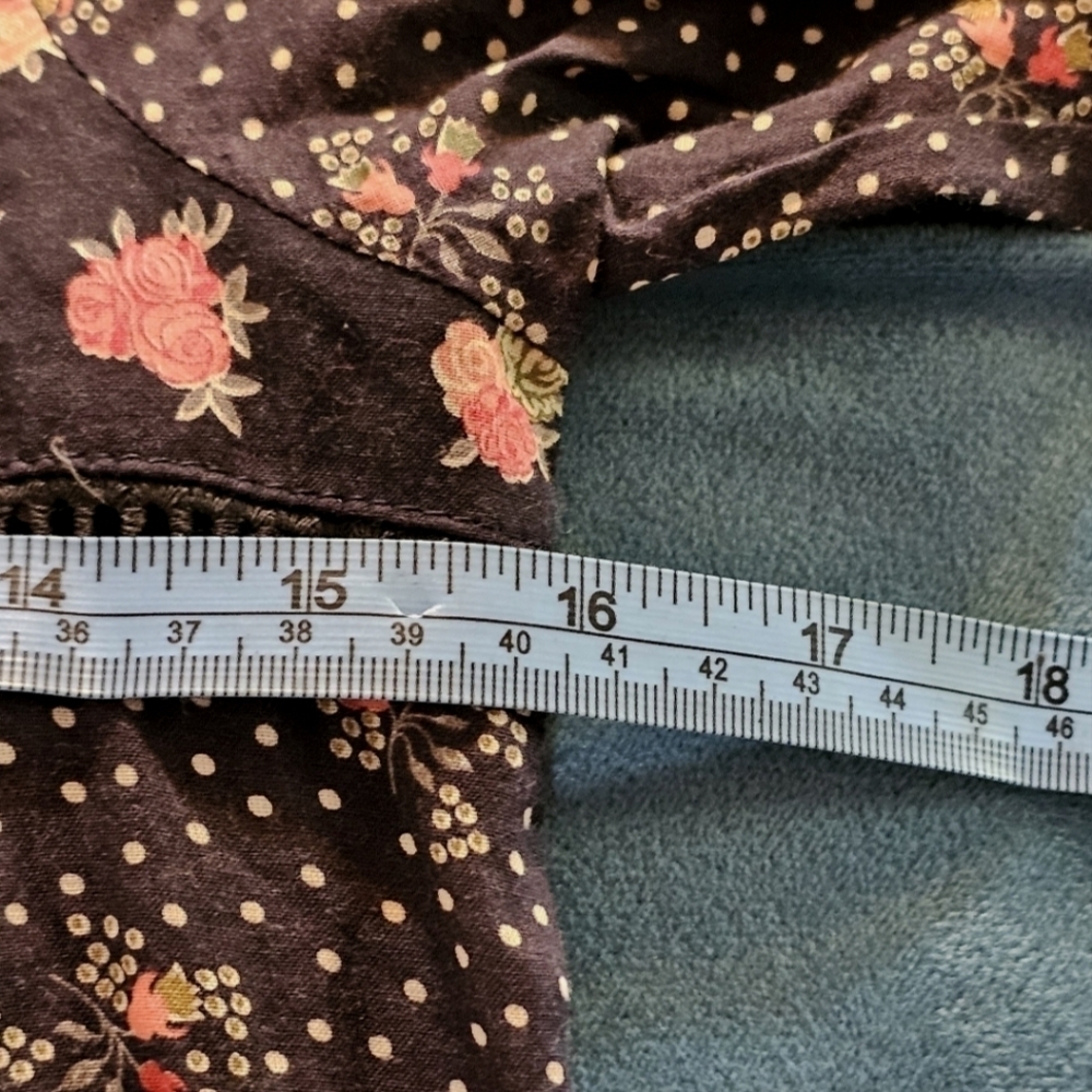 Gunne SAX floral Maxi Dress Prairie Roses Vtg Rare Find Size XS - Picture 14 of 15